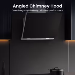 Hisense CH6IN14BXBUK cooker hood Wall-mounted Black A 607 m³/h