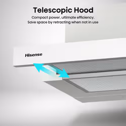 Hisense CH6T10BXUK cooker hood Built-in Stainless steel B 335 m³/h