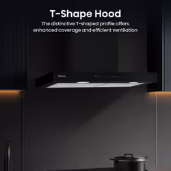 Hisense CH6T14BBUK cooker hood Wall-mounted Black A 594 m³/h