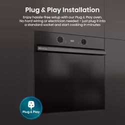 Hisense Hi2 BI622ABPGUK Built In Electric Single Steam, Plug & Play Oven - Jet Black - Additional view 6