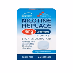 Galpharm Nicotine Replace 4mg Lozenges Peppermint 36 Pcs (6 x Boxes = 216 Pcs)