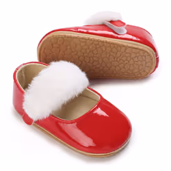 Cute White Lace Baby Girl Princess shoes Baby Moccasins Moccs Shoes - 0-6 Months, F06 Red