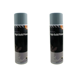 2 x Indasa Grey One Pack High Build Acrylic Based Primer 500ml Aerosol