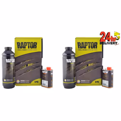 U-Pol Raptor Tintable 710ml Liner & 240ml Hardener Truck Coating X2 PACK Upol