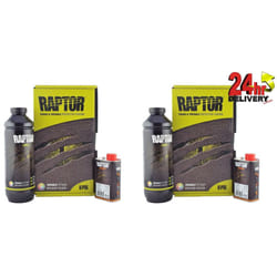 U-Pol Raptor Tintable 710ml Liner & 240ml Hardener Truck Coating X2 PACK Upol