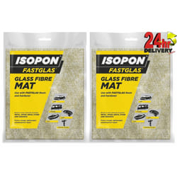 U-POL Isopon Fastglas Glass Fibre Mat 25cm x 110cm 2 UPOL Mats Per Pack X2