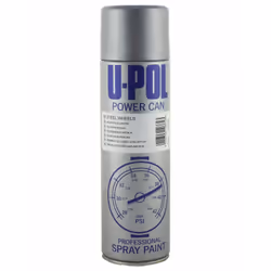 U-Pol Power Can STEEL WHEEL SILVER Paint 500ml x 6 Car Spray Aerosol