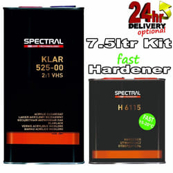 Novol Spectral KLAR 525 VHS Clear Lacquer Kit 7.5ltr Kit with Fast Hardener
