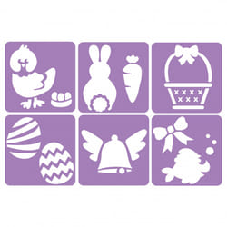 SODERTEX L730003 stencil Violet Plastic Art stencil