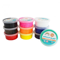 SODERTEX L760001 pottery/modelling compound A-ball clay 400 g Black, Blue, Brown, Green, Orange, Pink, Red, Violet, White, Yellow 10 pc(s)