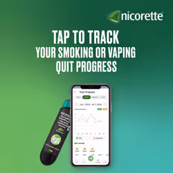 Nicorette QuickMist SmartTrack Mouthspray (1 x 150 Sprays), Freshmint, Quit Vaping or Quit Smoking Aid designed to start reducing cravings in 30 Seco