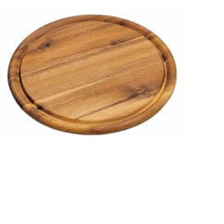 Kesper 28442 serving dish Wood Round Slate plate