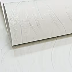Plain White Subtle Silver Glitter Wave Textured Wallpaper Vinyl