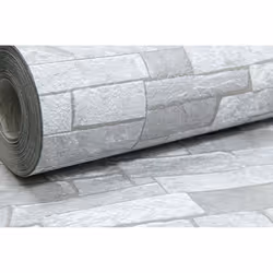 Rustic Brick 3D Effect White Light Medium Grey Textured Wallpaper