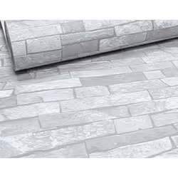 Rustic Brick 3D Effect White Light Medium Grey Textured Wallpaper