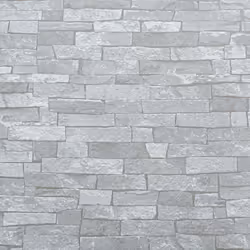 Rustic Brick 3D Effect White Light Medium Grey Textured Wallpaper