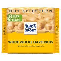 Ritter Sport Nut Selection White Whole Hazelnuts 100g (Pack of 5)