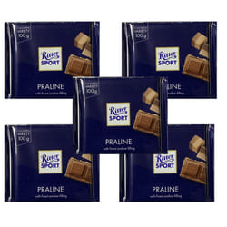 Ritter Sport Chocolate Bars Pack Of 5x 100g - Praline