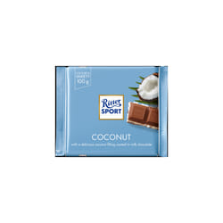 RITTER SPORT Coconut Milk Chocolate 100g (Pack of 12)