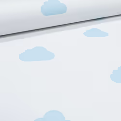 Rasch Blue Clouds Motif Cartoon Childrens Sky Bedroom Wallpaper 210644