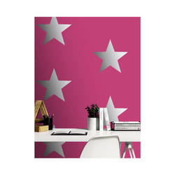 Metallic Stars Wallpaper Pink / Silver Rasch 248180