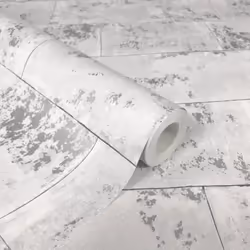 Rasch Brick Wall Grey Tile Marble Concrete Industrial Metallic Wallpaper 248678