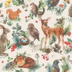 Rasch Kids Forest Walk Multicoloured Wallpaper Naturistic Animals