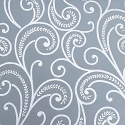 Charcoal Grey Silver Textured Metallic Swirl Paisley Shimmer Wallpaper