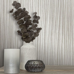 Rasch Belinda Valentina Stripe Textured Grey Wallpaper