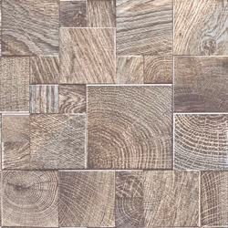 Rasch Wooden Blocks Tiles Glitter Wallpaper - Greige 532623
