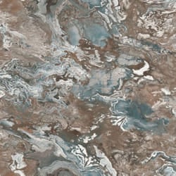 Rasch Vasari Serafina Blue Brown Wallpaper 535068