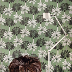 Rasch Club Botanique Palm Sage Green Wallpaper Paste The Wall Contemporary