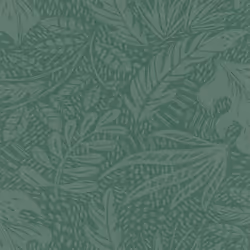 Rasch Foliage Leaves Emerald Green Wallpaper Modern Contemporary