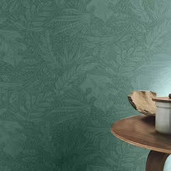 Rasch Foliage Leaves Emerald Green Wallpaper Modern Contemporary