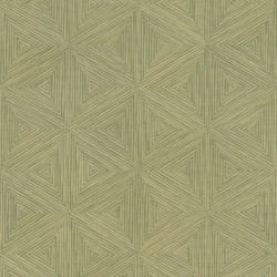 Boho Geometric Textured Wallpaper Rasch - Green