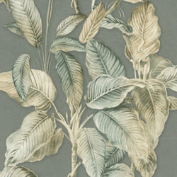 Rasch Boho Palm Leaf Chaulky Blue Wallpaper 571462