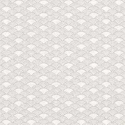 Modern Art Art Deco Waves Wallpaper Rasch - White/Silver