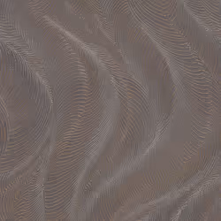Opulenza Wave Wallpaper Metallic Rasch - Plum/Copper