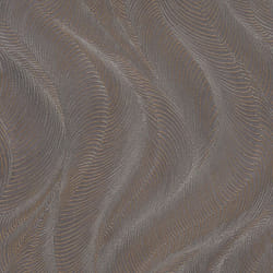 Opulenza Wave Wallpaper Metallic Rasch - Plum/Copper