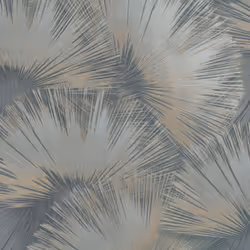 Opulenza Fan Vinyl Wallpaper Rasch - Blue