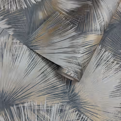 Opulenza Fan Vinyl Wallpaper Rasch - Blue