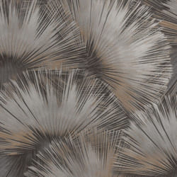 Opulenza Fan Vinyl Wallpaper Rasch - Charcoal