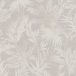 Rasch Kalahari Palm Tree Leaf Wallpaper Tropical Grey White 704129