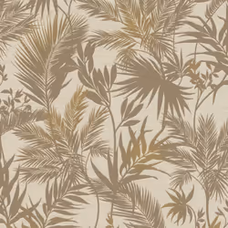 Rasch Kalahari Palm Leaves Brown Wallpaper 704136