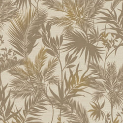 Rasch Kalahari Palm Leaves Brown Wallpaper 704136