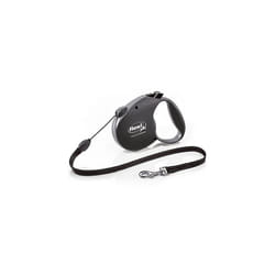 Flexi Standart 5 m Black Nylon Dog Retractable lead