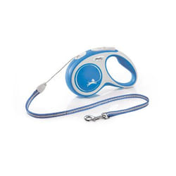 Flexi New Comfort S Cord 5 m Blue Dog Retractable lead