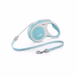 Flexi New Comfort S Cord 8 m, Dog, Retractable lead, Blue, Cord, 12 kg, Monochromatic