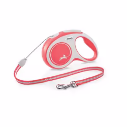 Flexi New Comfort M Cord 8 m, Dog, Retractable lead, Red, Cord, 12 kg, Monochromatic
