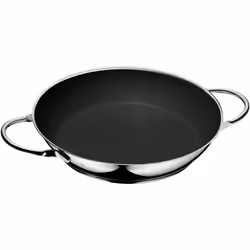 WMF CeraDur Profi Serving Pan, Round, Serving pan, Black, Stainless steel, Ceramic, Stainless steel, Stainless steel